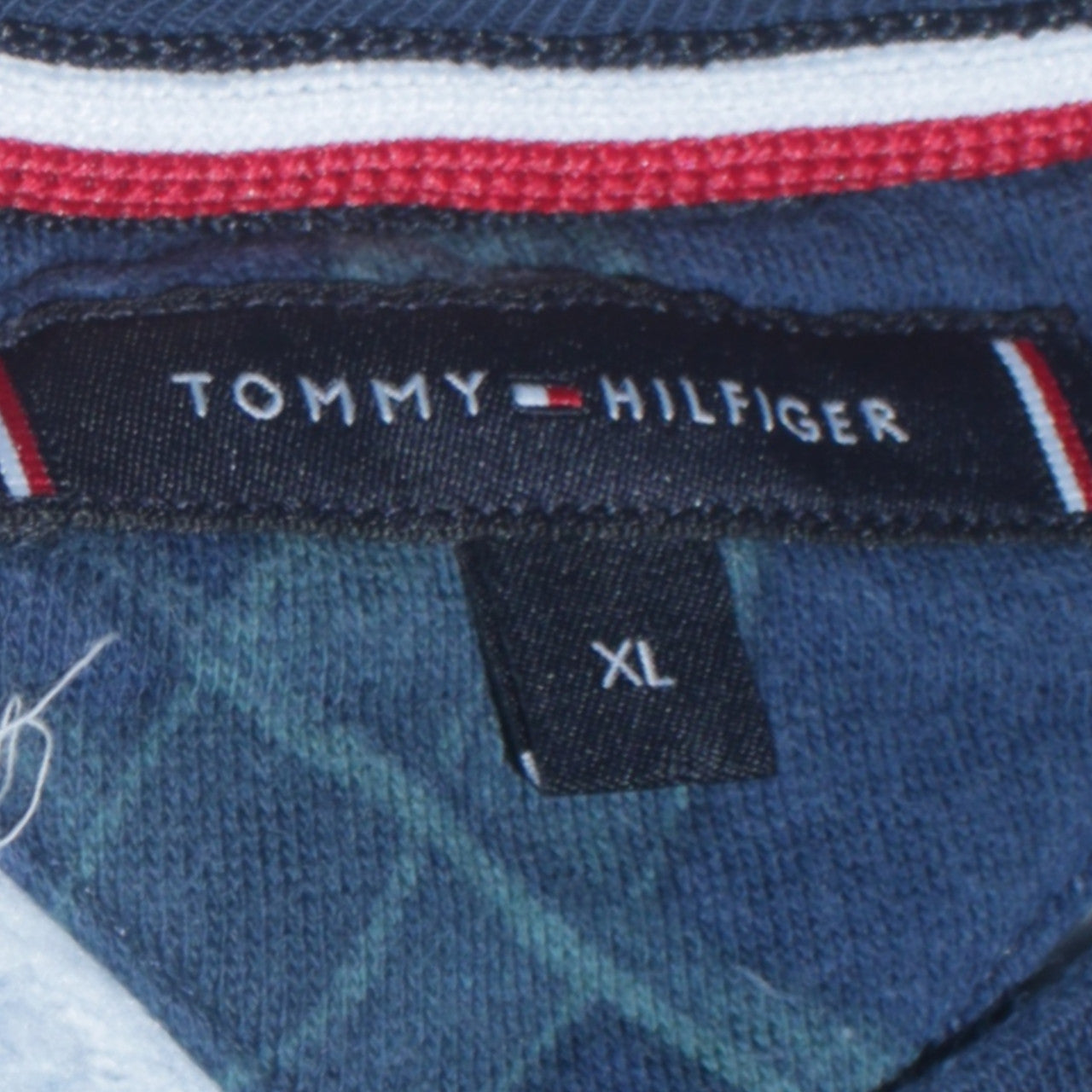 Tommy Hilfiger Women Blue Floral Print Crew Neck Sweatshirt XL