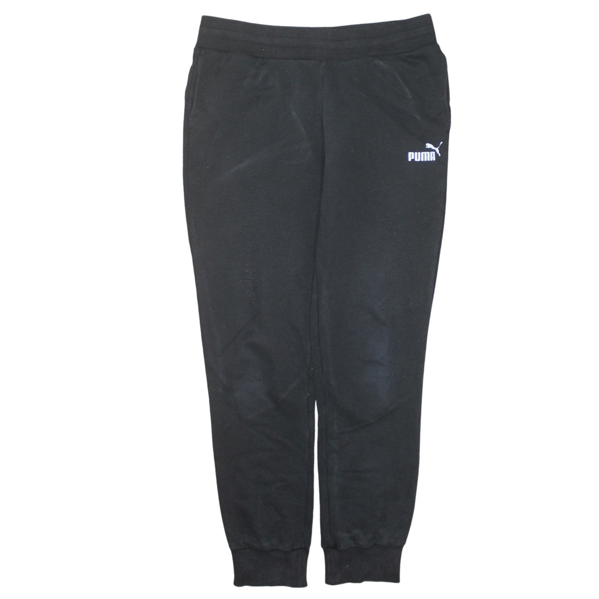 Puma Womens Black Jogger Sweatpants M Regular Fit Fleece
