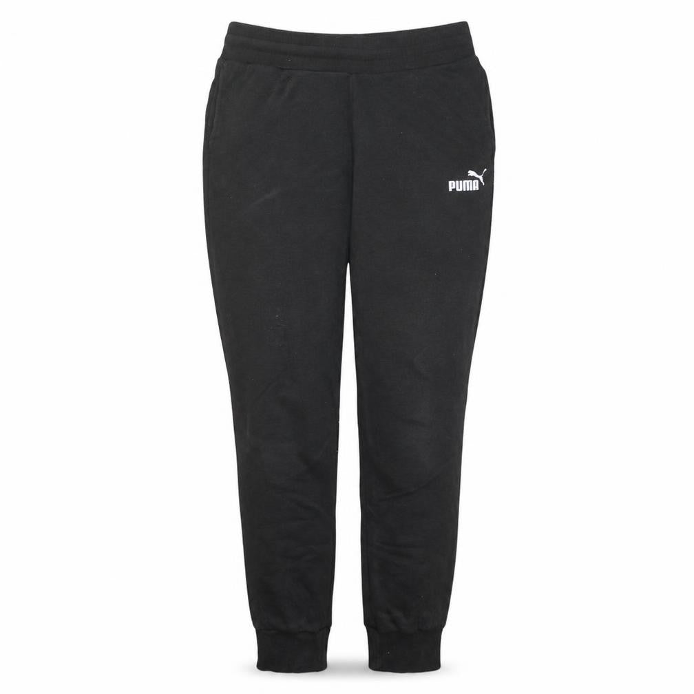Puma Womens Black Jogger Sweatpants M Regular Fit Fleece