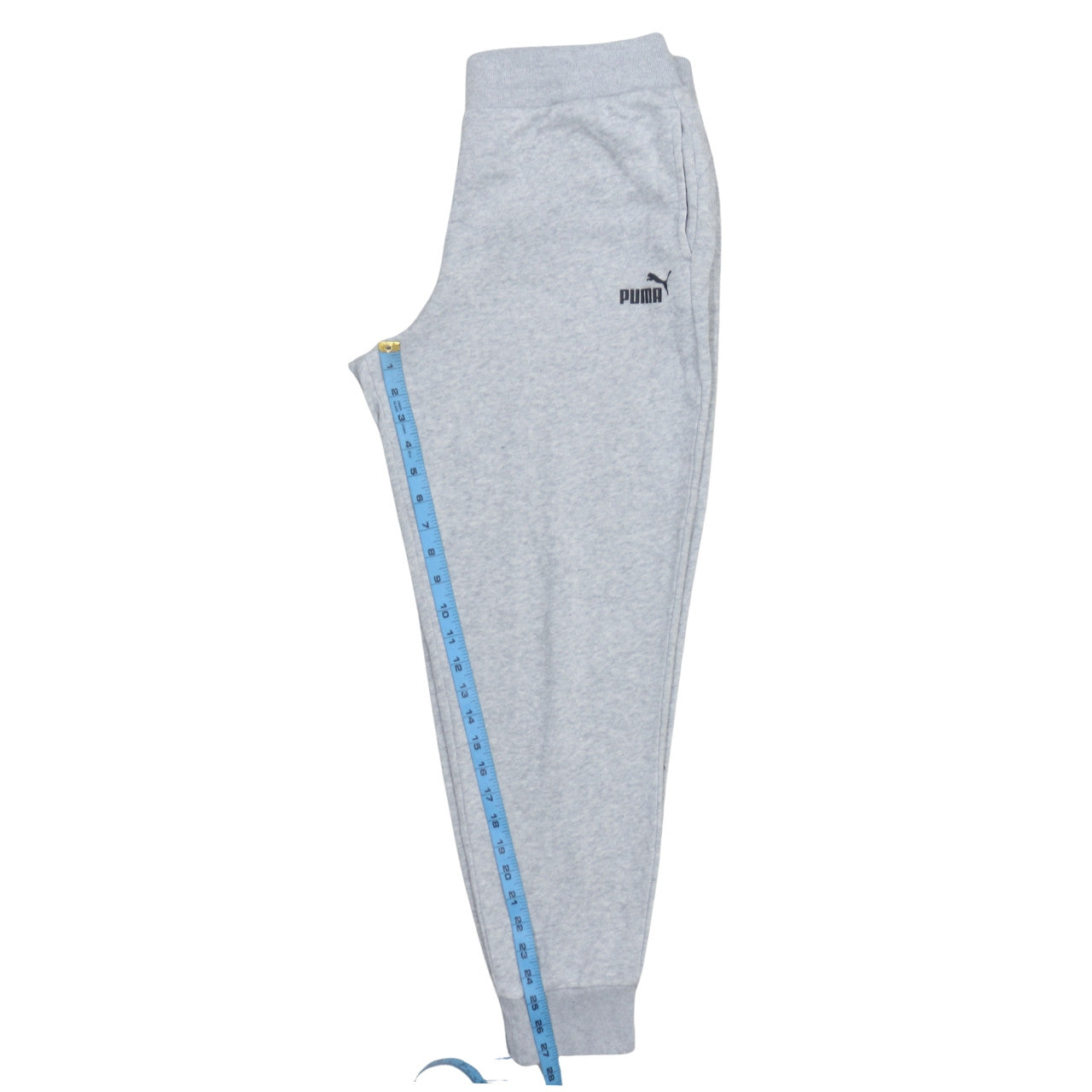 Puma Men's Grey Jogger Sweatpants L Regular Fit Casual Tapered