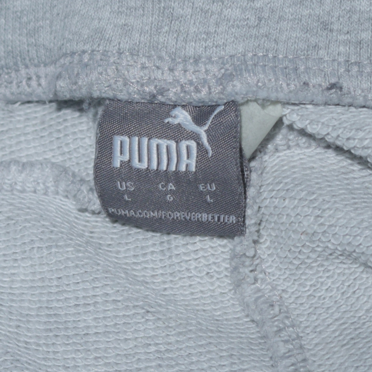 Puma Men's Grey Jogger Sweatpants L Regular Fit Casual Tapered