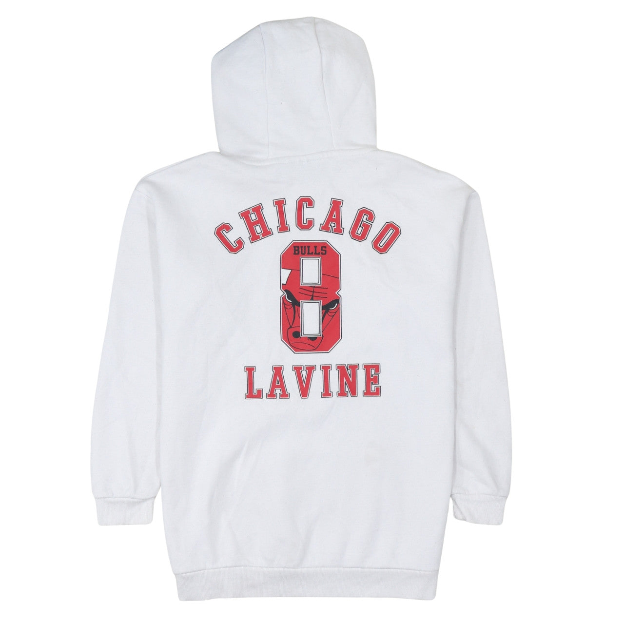 NBA Chicago Bulls Boys White Pullover Hoodie 13-14 Years Graphic Print