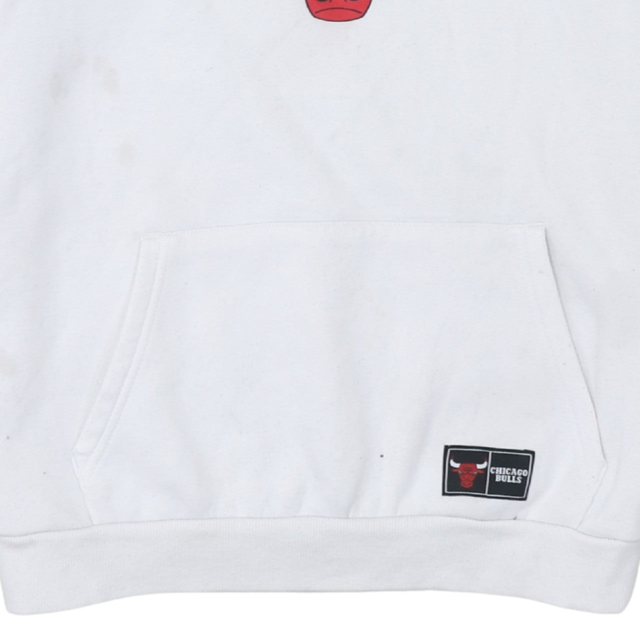 NBA Chicago Bulls Boys White Pullover Hoodie 13-14 Years Graphic Print