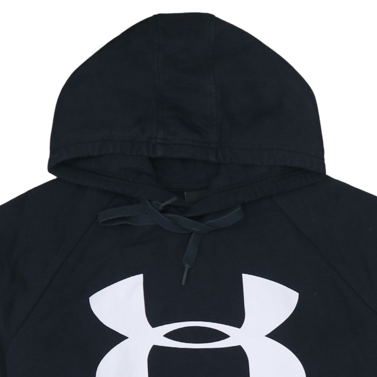Under Armour Men Black Pullover Hoodie L Sports Fleece Graphic