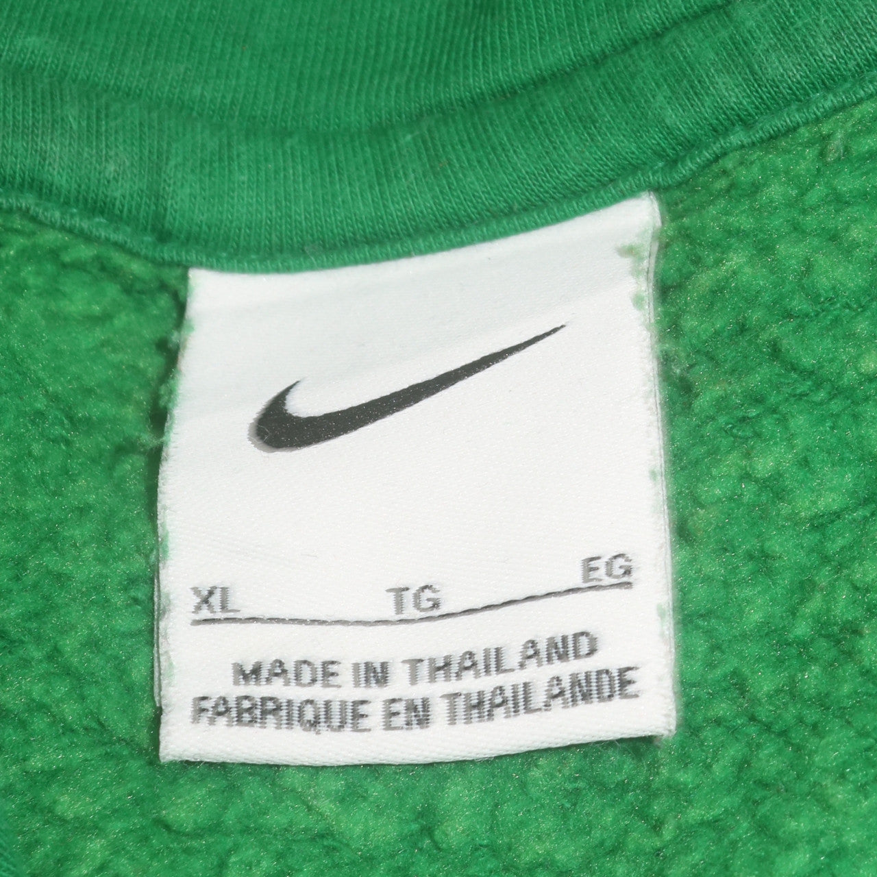 Nike Men's Green XL Pullover Hoodie Fleece Logo Sportswear