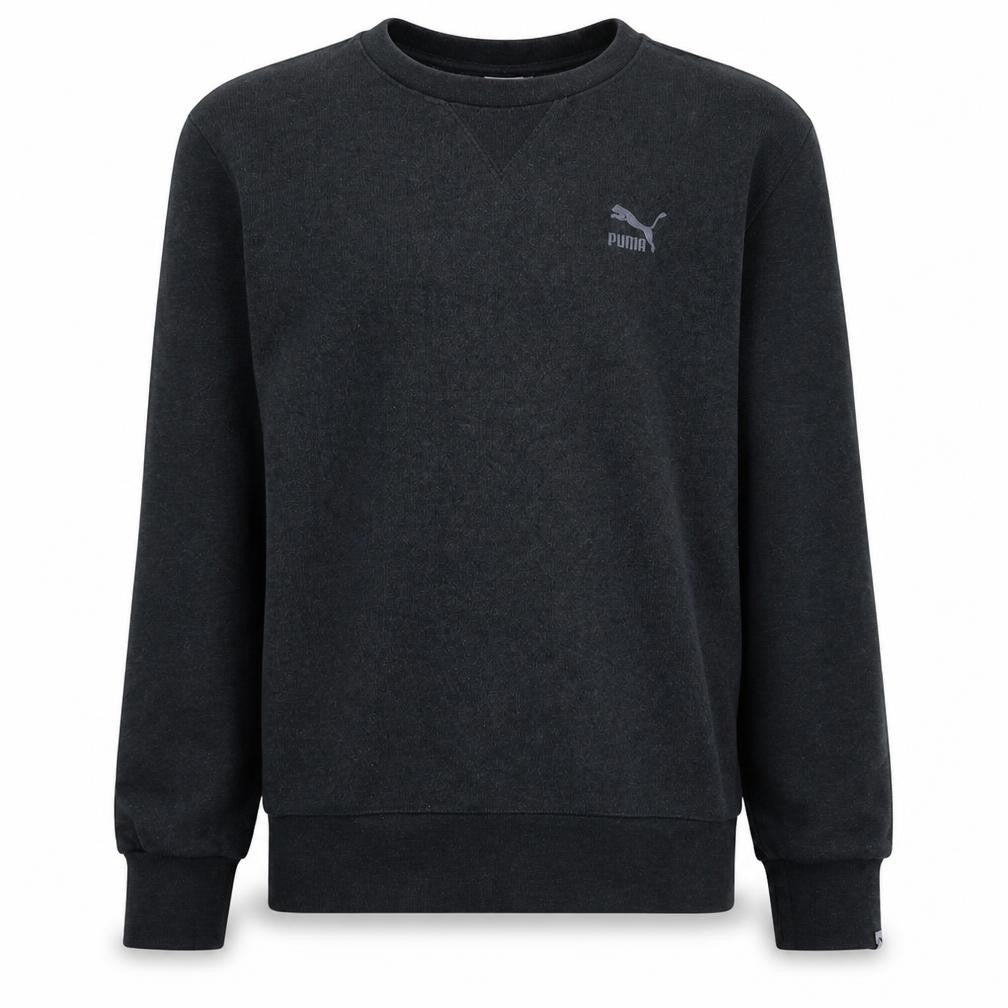 Puma Mens Black Crew Neck Pullover Sweatshirt Size M