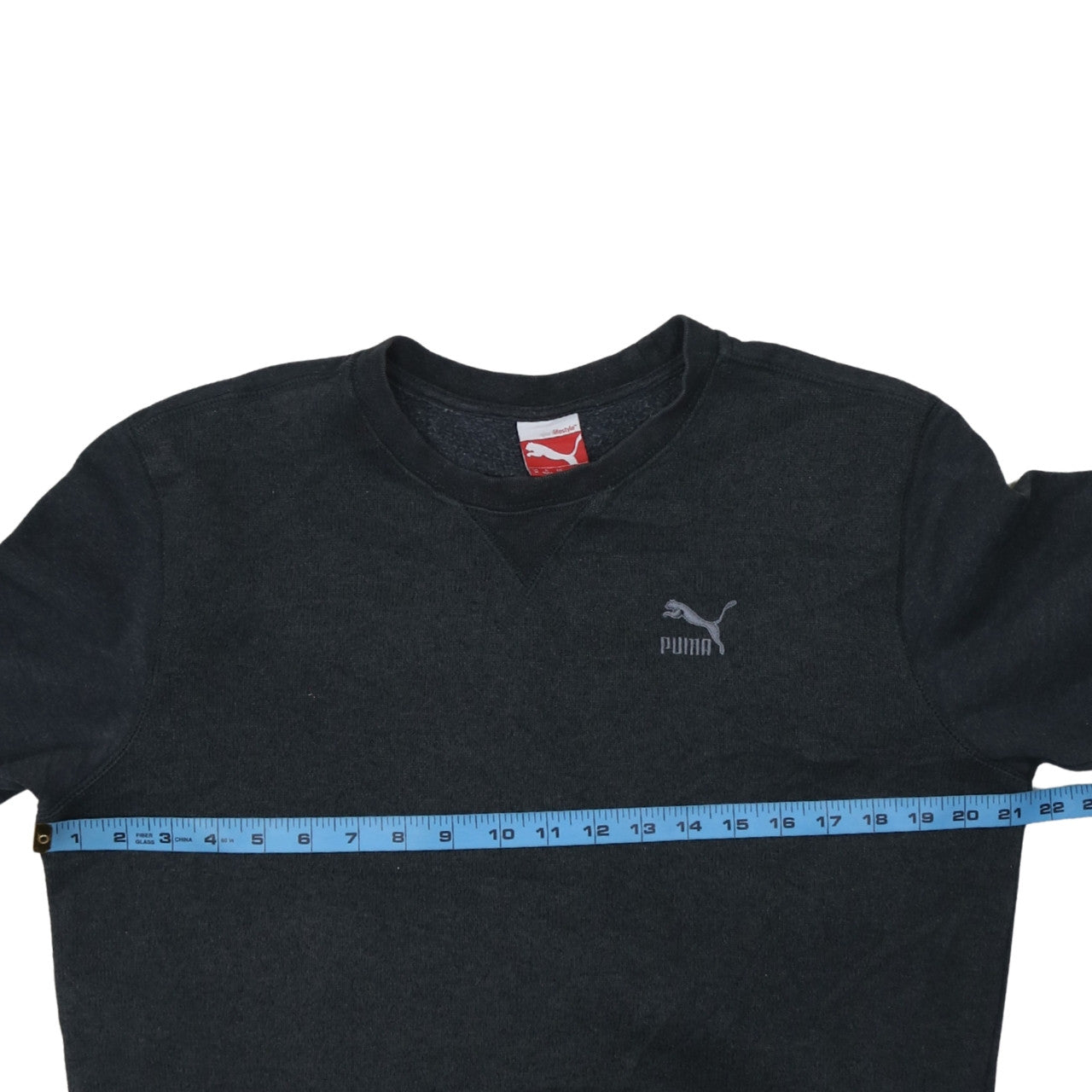 Puma Mens Black Crew Neck Pullover Sweatshirt Size M