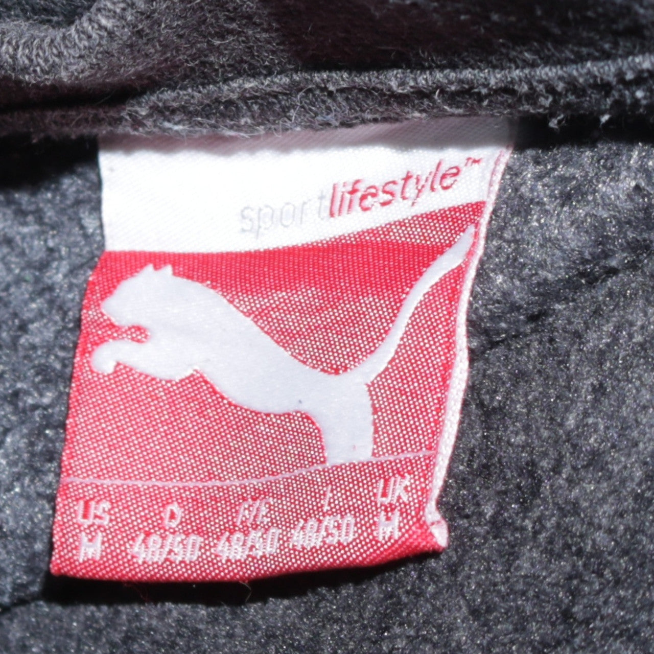 Puma Mens Black Crew Neck Pullover Sweatshirt Size M