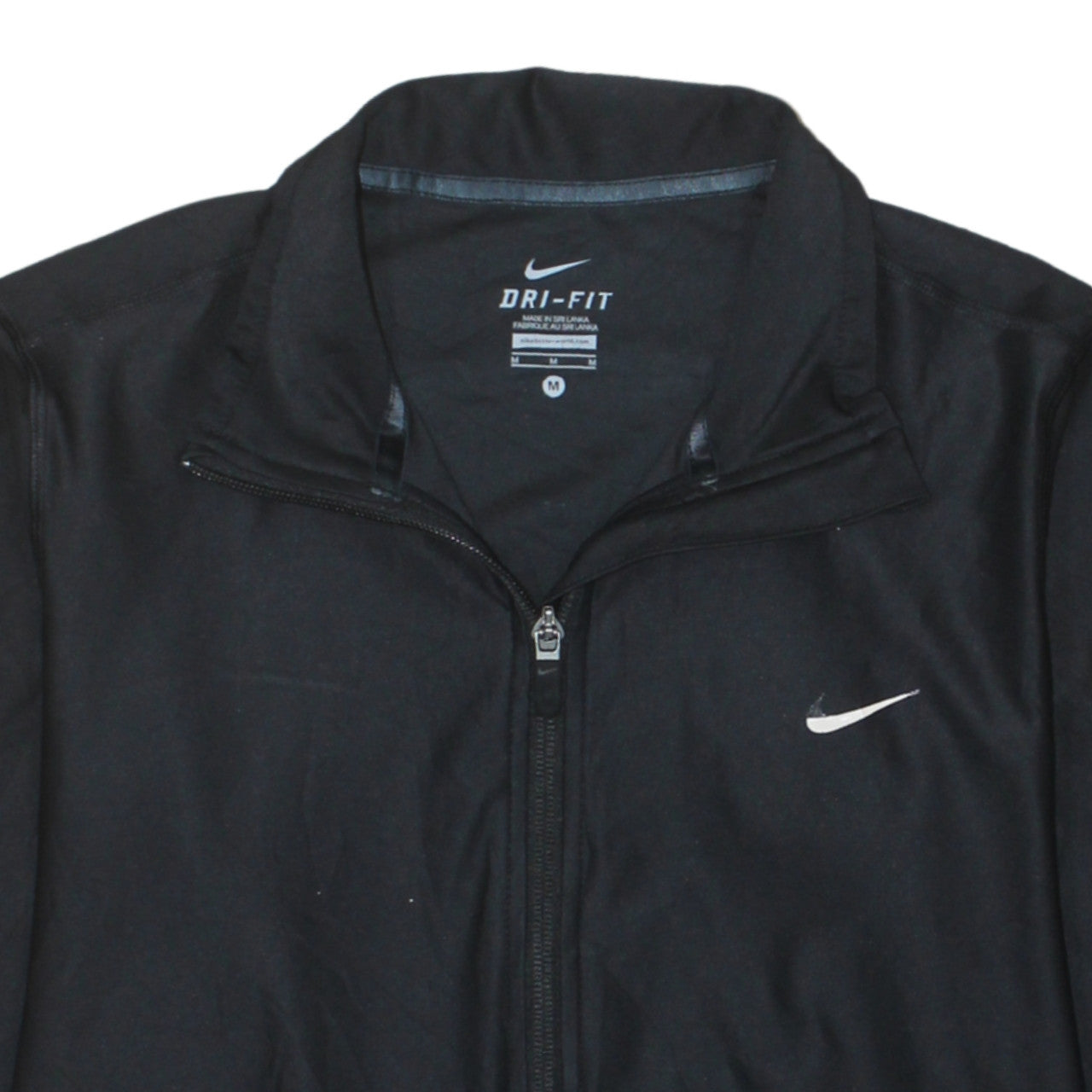 Nike Men's Black Dri-Fit Full Zip Sweatshirt Jacket M