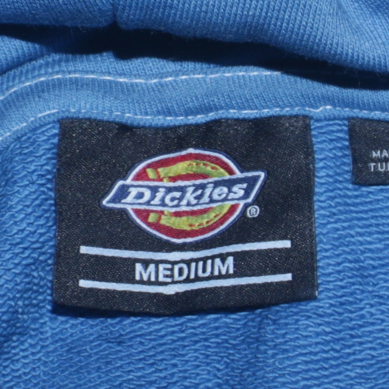 Dickies Men's Blue Pullover Hoodie Medium Logo Graphic Fleece