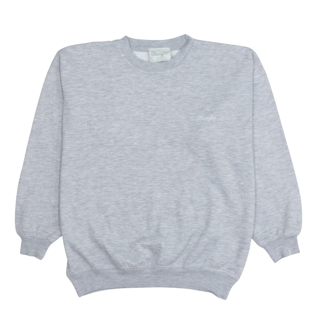 Wrangler Men's Grey Small Crew Neck Pullover Sweatshirt