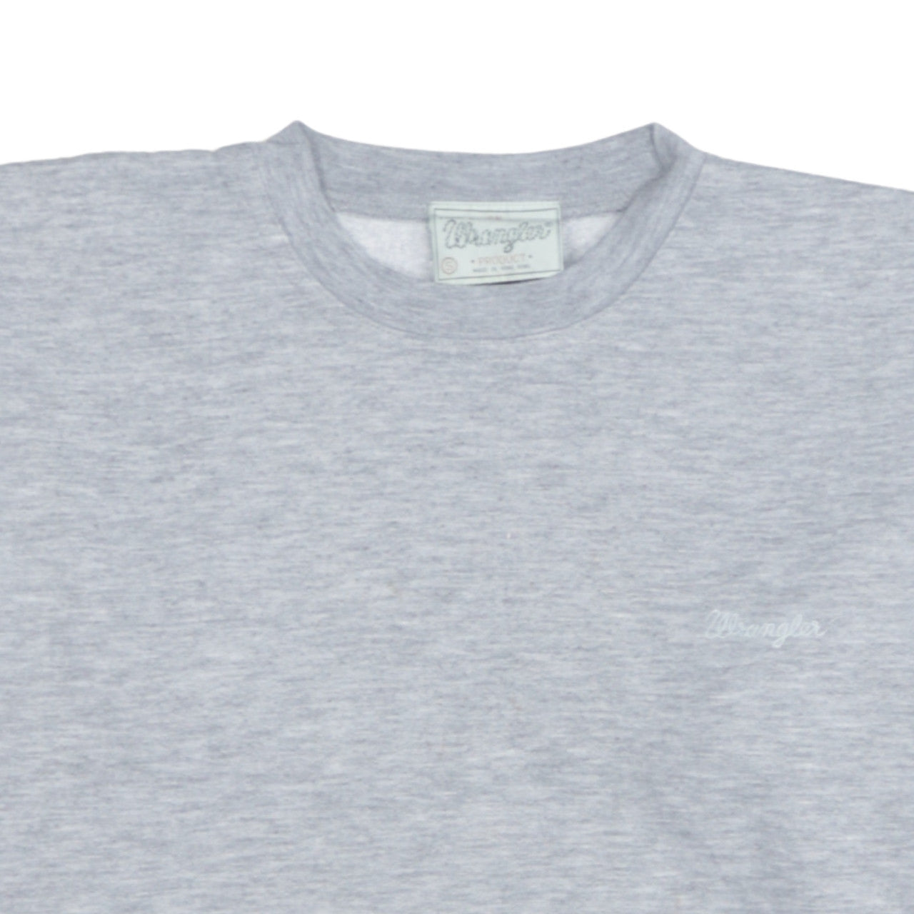 Wrangler Men's Grey Small Crew Neck Pullover Sweatshirt