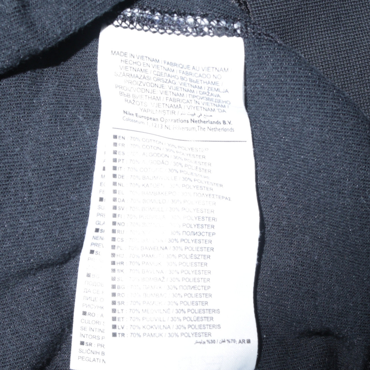 Nike Men's Black M Crew Neck Fleece Pullover Sweatshirt