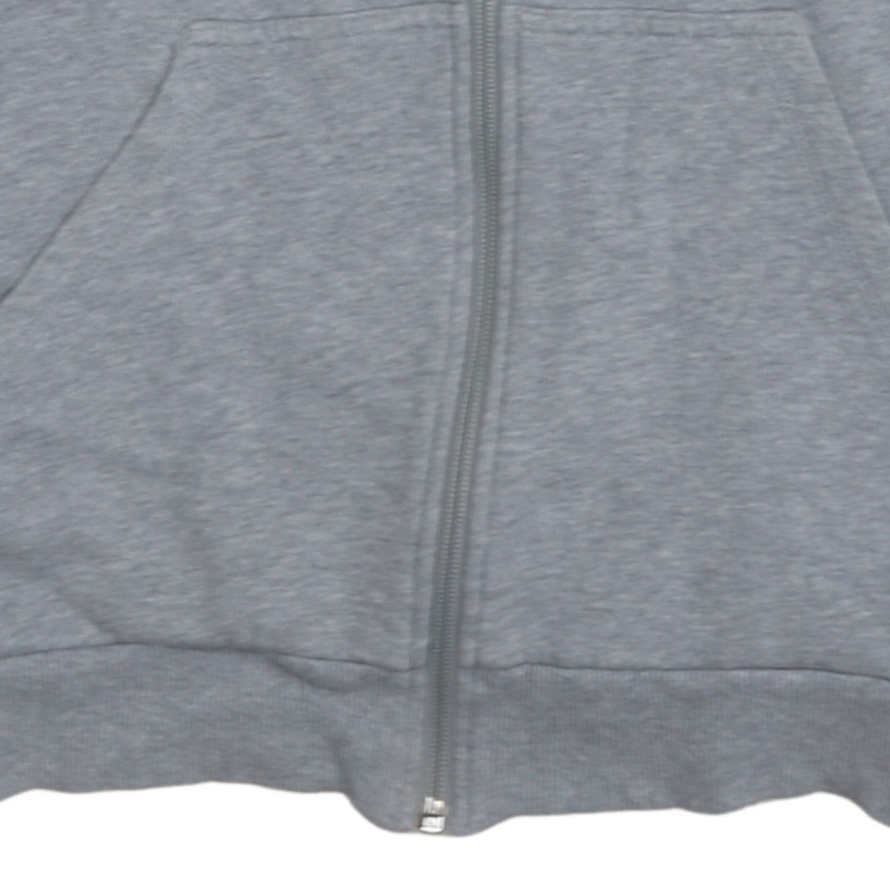 Adidas Men's Grey Full Zip Hoodie Size M Sports Fleece Jacket