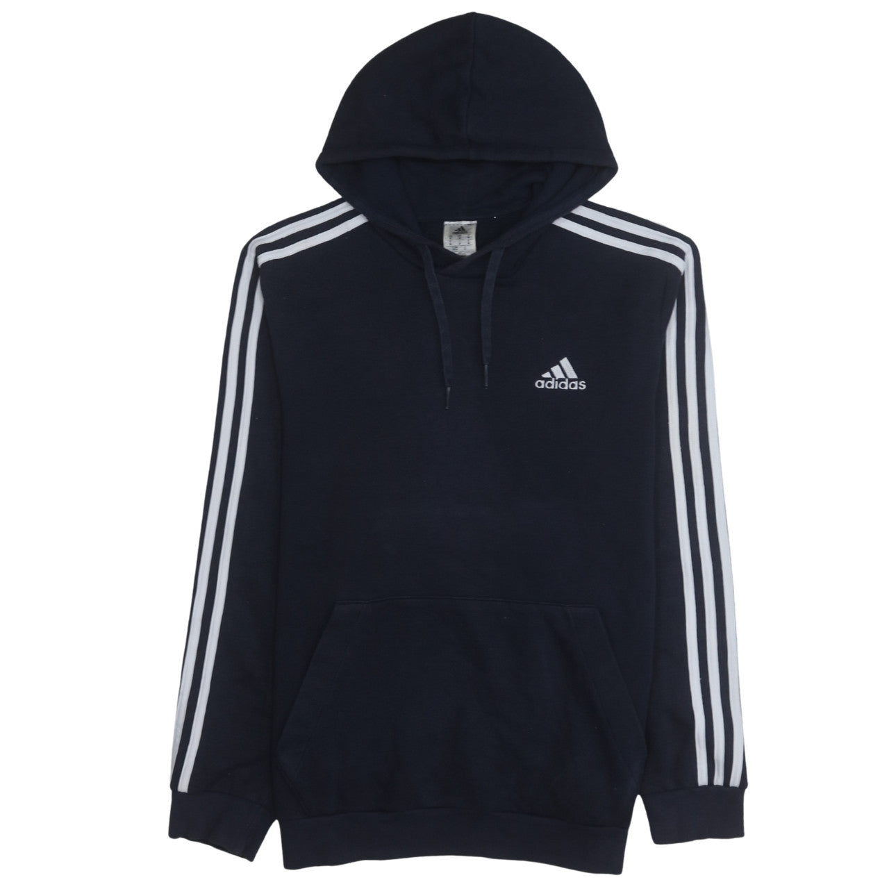 Adidas Men's Blue Pullover Hoodie Medium Hooded Fleece Sweatshirt