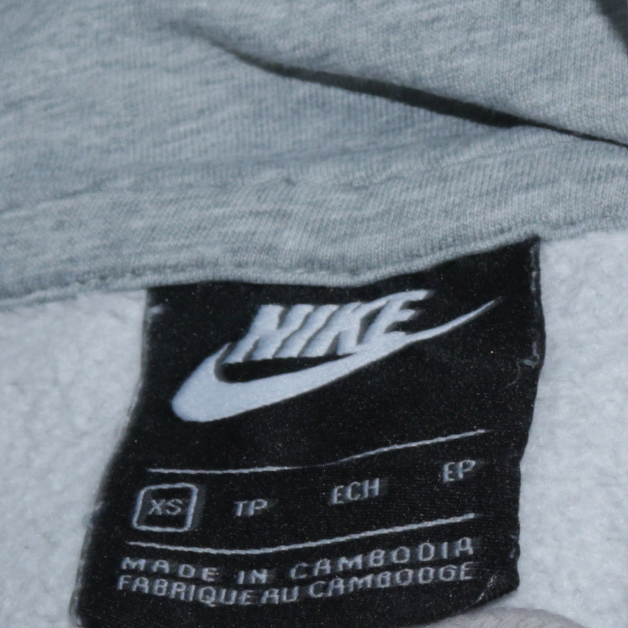 Nike Men's Grey XS Pullover Hoodie Regular Fit Fleece
