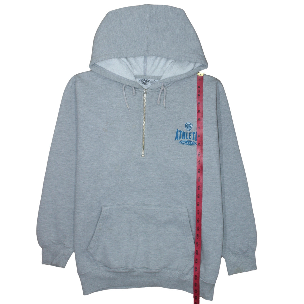 ACME Clothing Co Men's Grey XL 1/2 Zip Hoodie Looney Tunes Athletic Club