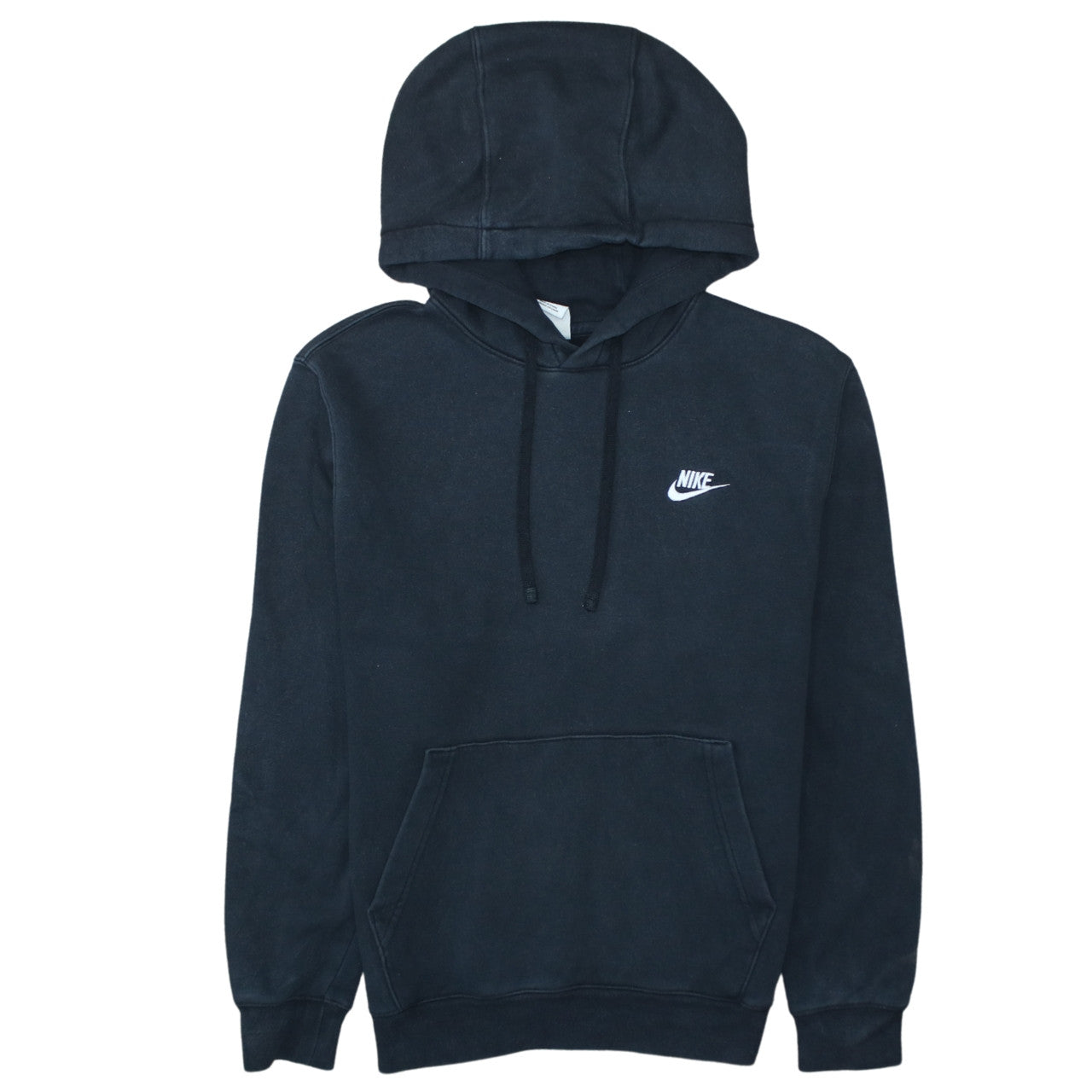 Nike Men's Black Pullover Hoodie Small Logo Fleece Sweatshirt