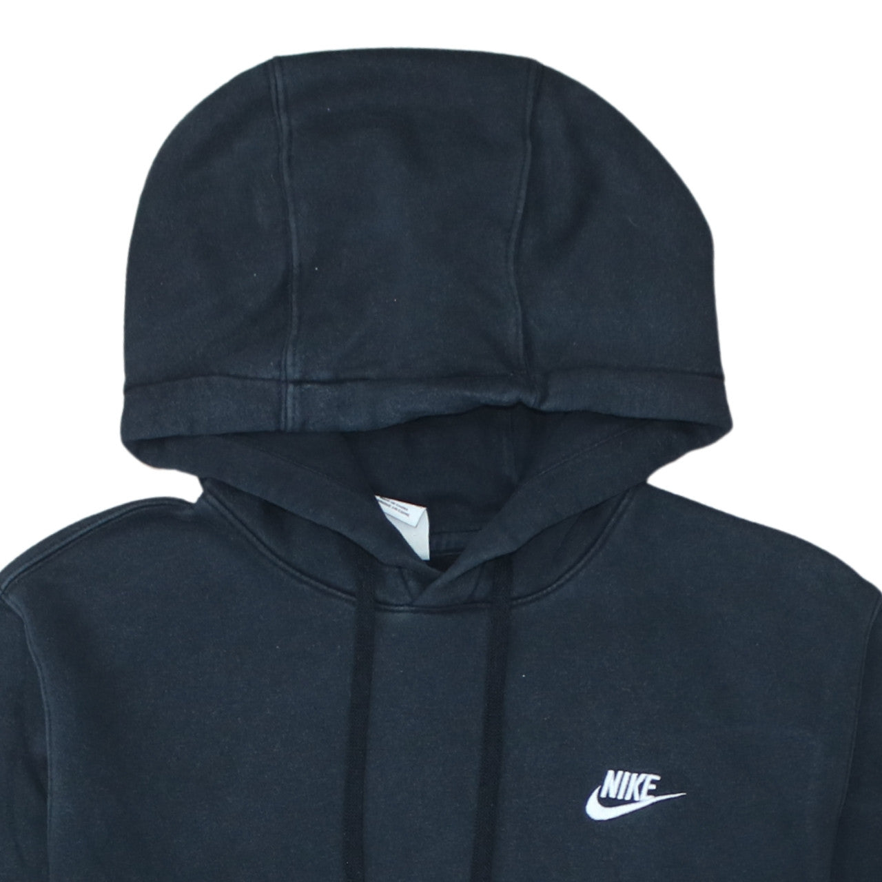 Nike Men's Black Pullover Hoodie Small Logo Fleece Sweatshirt