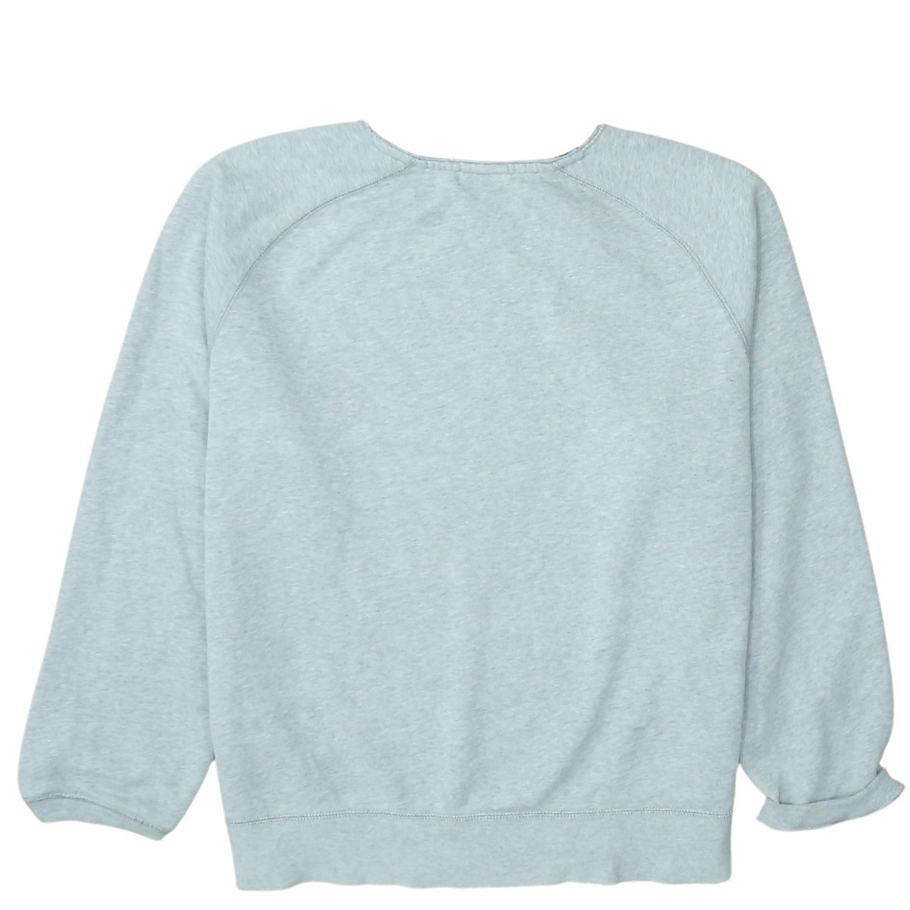 Nike Women Grey Crew Neck Pullover Sweatshirt L Cotton Blend Logo
