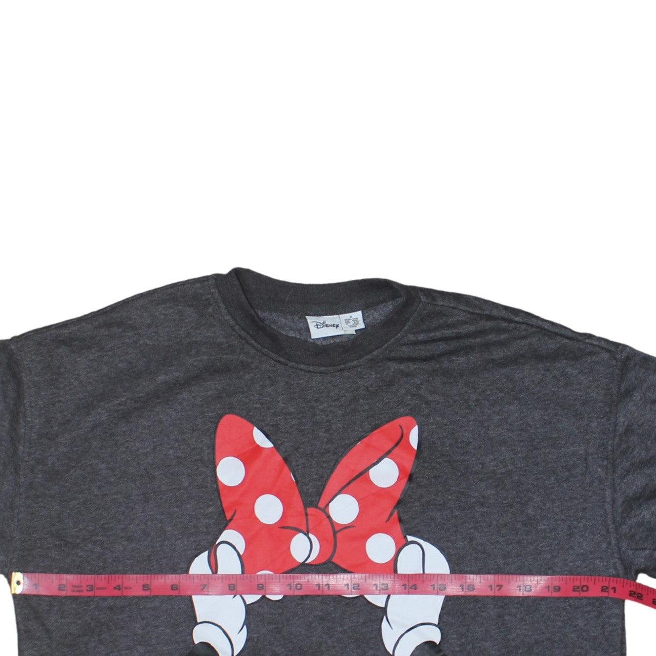 Disney Primark Womens Grey Minnie Mouse Bow Crew Neck Sweatshirt M 12/14
