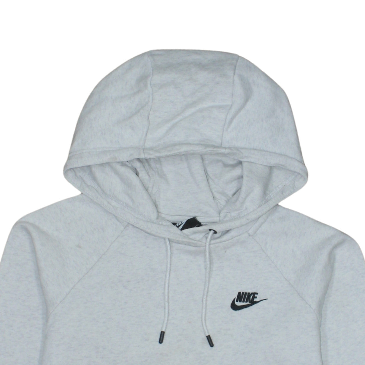 Nike Womens Grey Small Pullover Hoodie Sweatshirt Cotton Blend