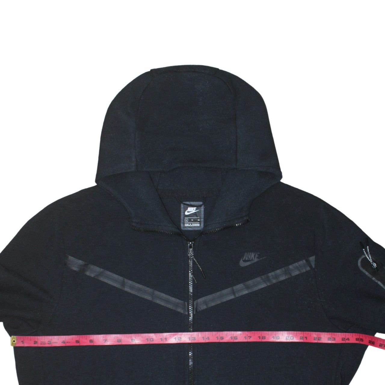 Nike Men’s Black XL Full Zip Hoodie Sweatshirt Lightweight Hooded