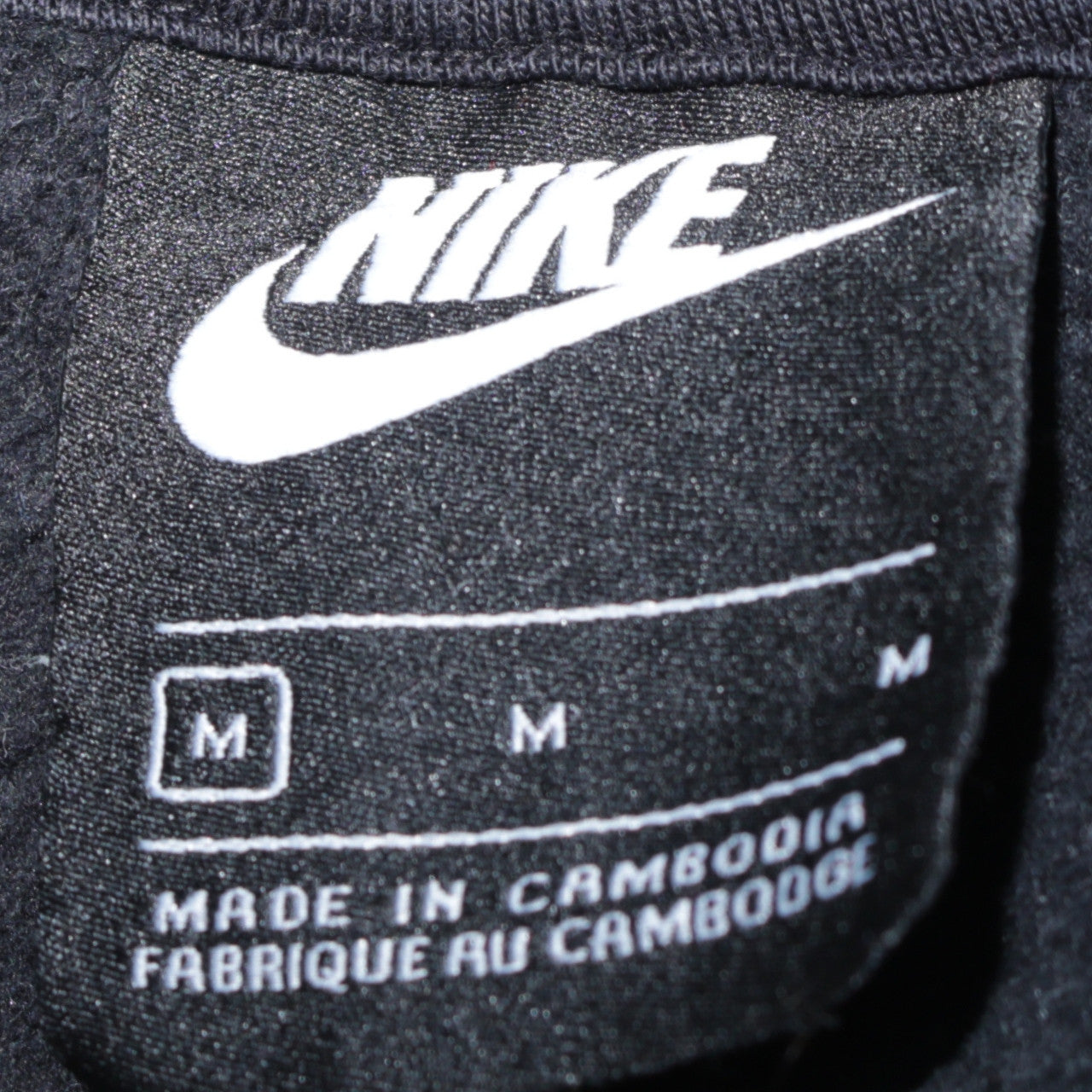 Nike Women Black Medium Pullover Hoodie with Logo Print