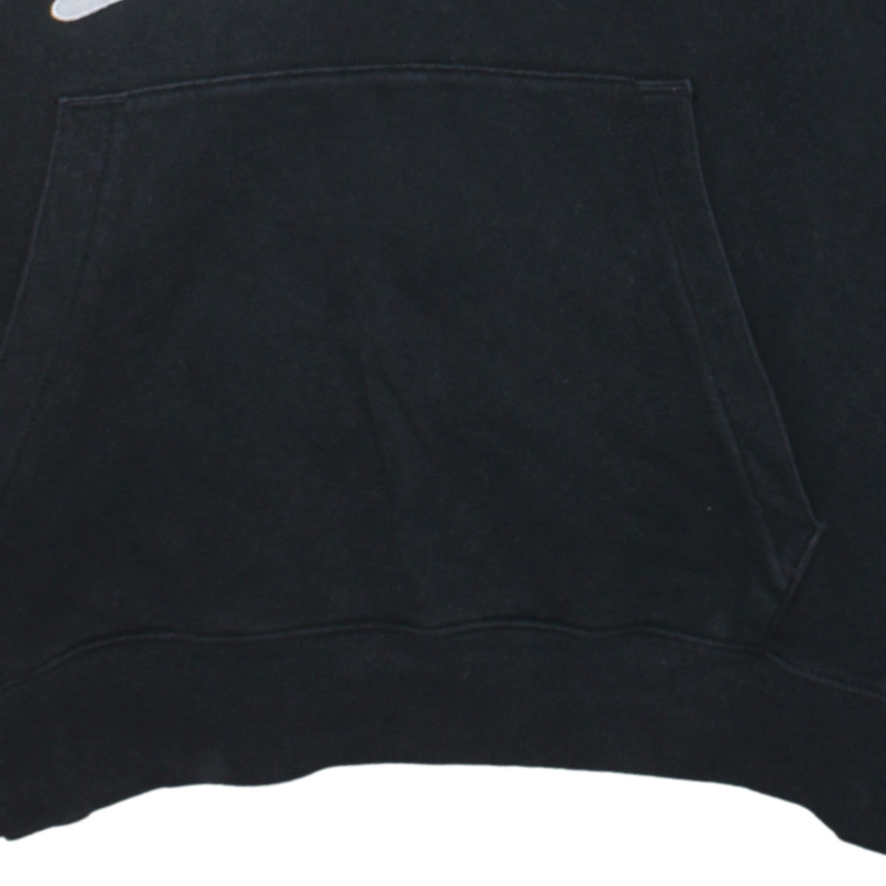 Nike Women Black Medium Pullover Hoodie with Logo Print
