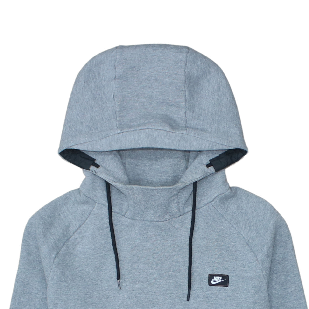 Nike Men's Grey Pullover Hoodie M Regular Fit Fleece Sportswear
