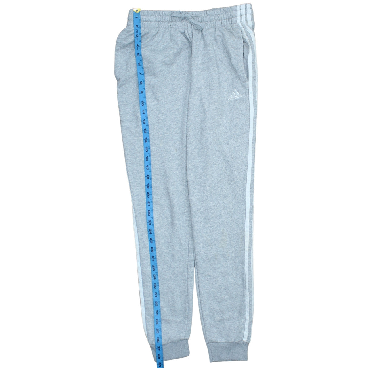 Adidas Women Grey Joggers S Regular Fit Sweatpants Elastic Waist