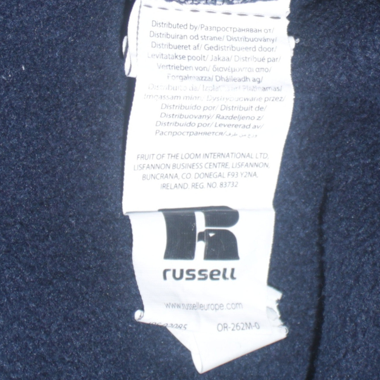 Russell Mens Blue Crew Neck Pullover Sweatshirt Size M