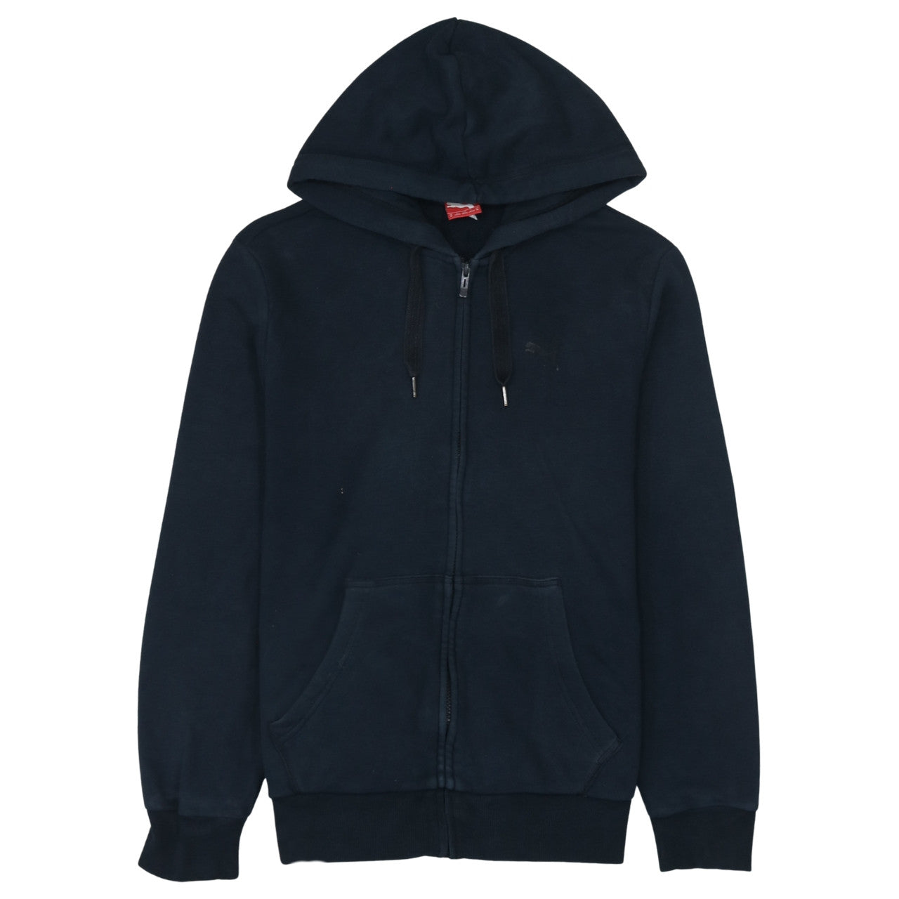 Puma Men’s Black Full Zip Hoodie Size M Cotton Blend