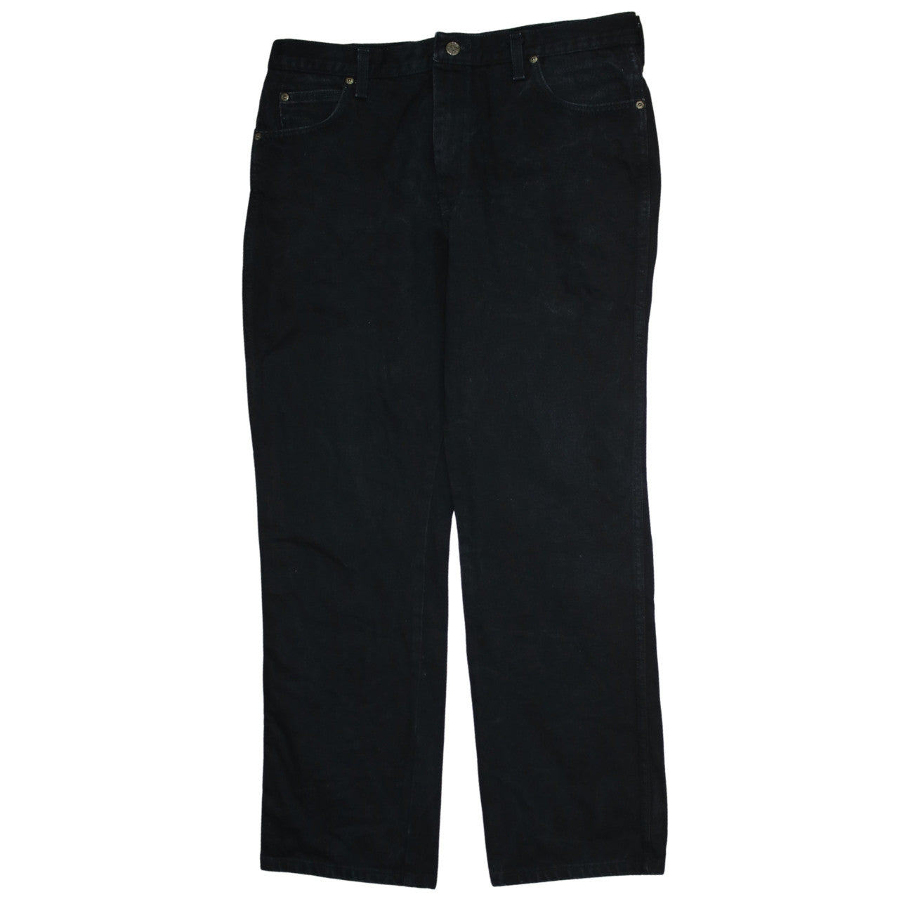 Wrangler Men's Black Regular Fit Straight Jeans 38x32