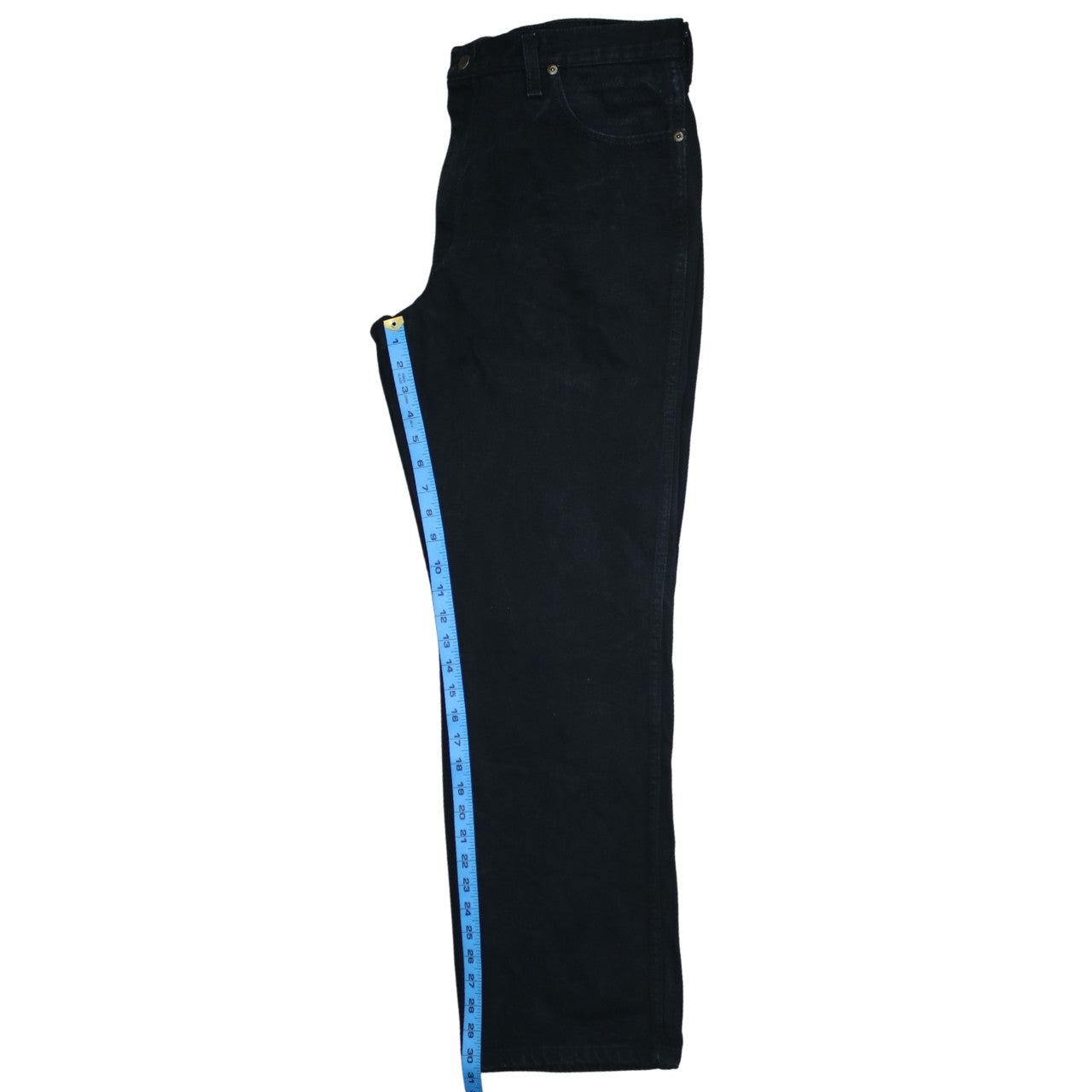 Wrangler Men's Black Regular Fit Straight Jeans 38x32