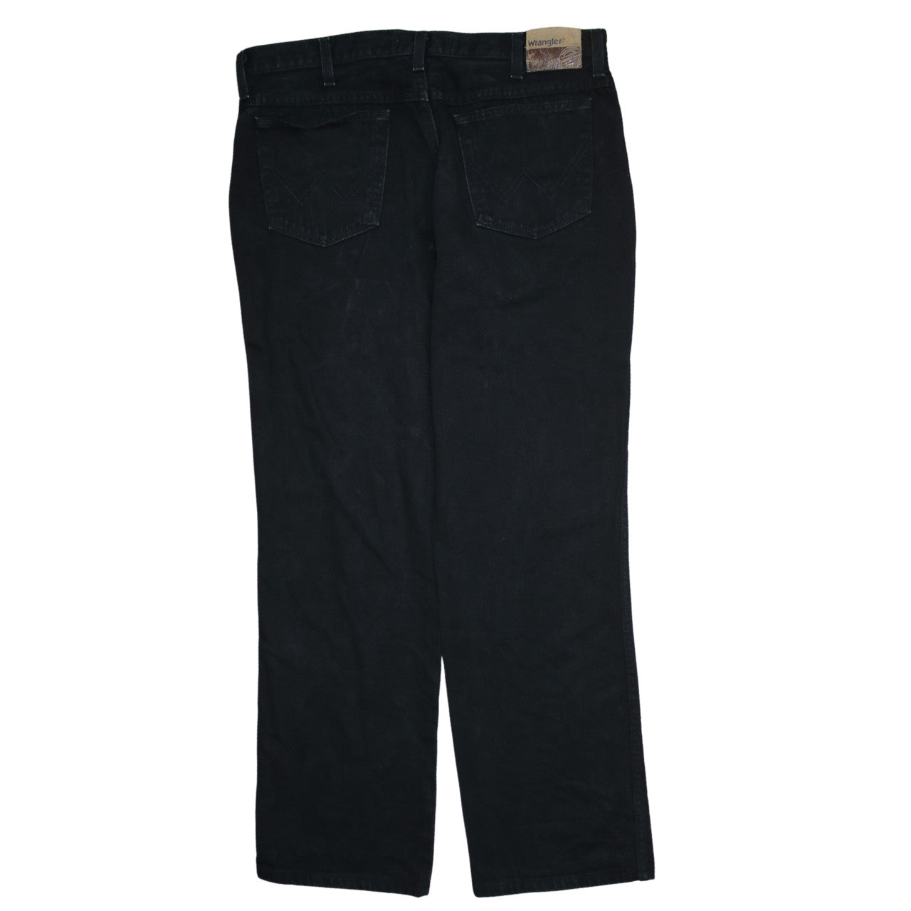 Wrangler Men's Black Regular Fit Straight Jeans 38x32
