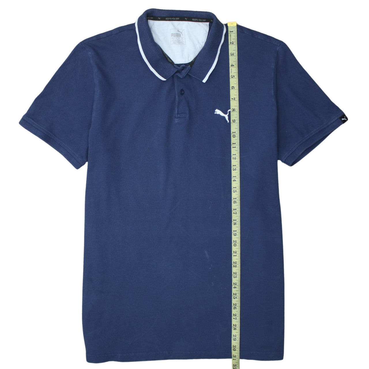 Puma Men's Blue XL Regular Fit Short Sleeve Polo Shirt