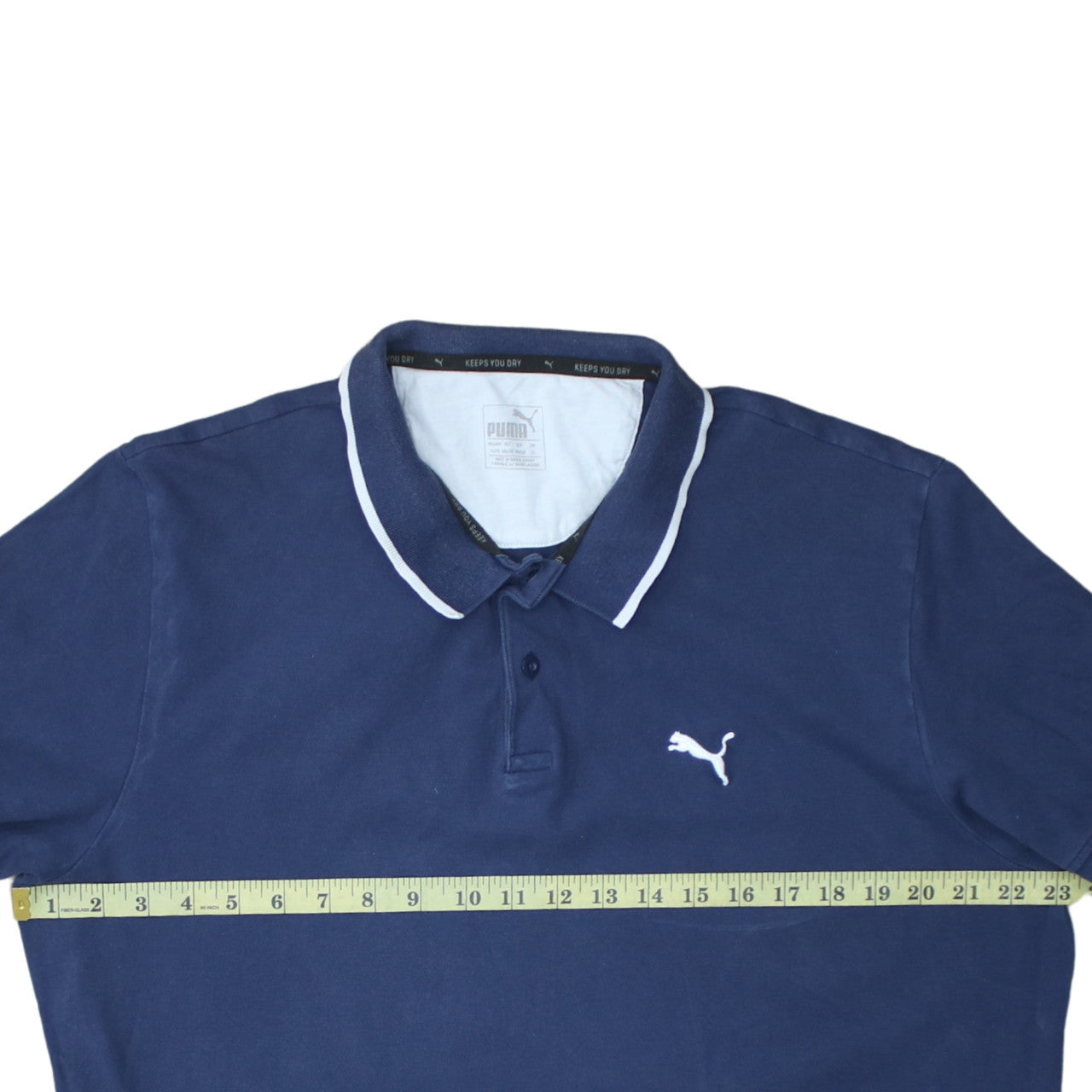 Puma Men's Blue XL Regular Fit Short Sleeve Polo Shirt