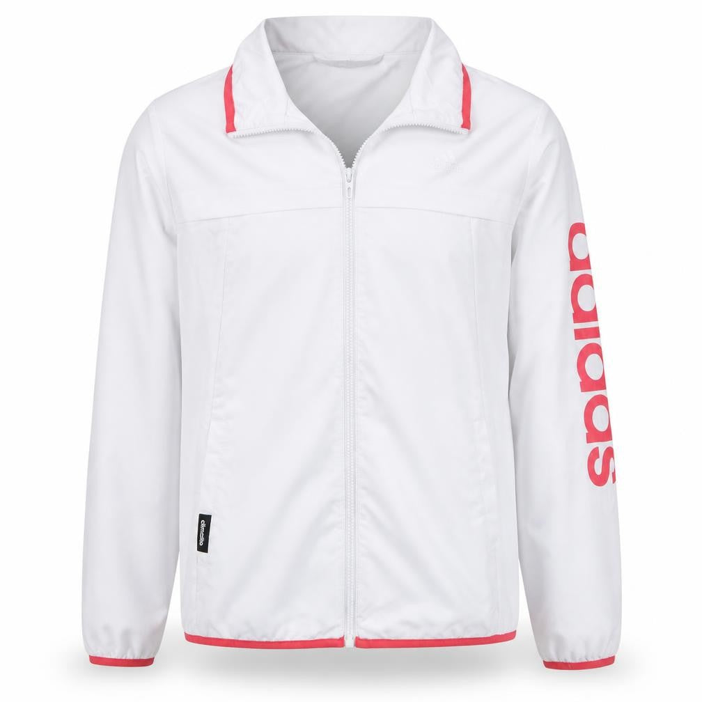 Adidas Men’s White Windbreaker Jacket L Lightweight Hooded