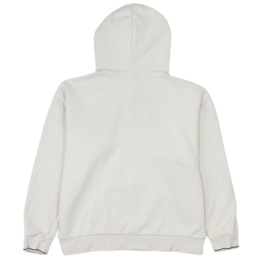 Adidas Mens White Pullover Hoodie Size S Sports Logo Sweatshirt