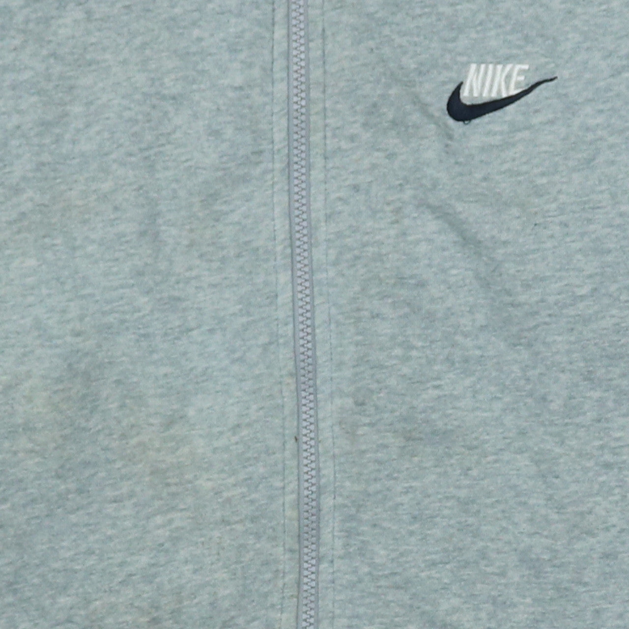 Nike Men's Grey Full Zip Hoodie Size S Regular Fit Fleece