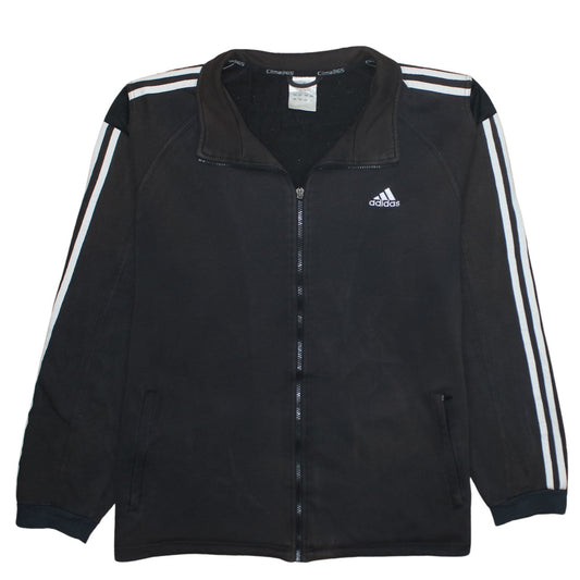Adidas Men's Black Full Zip Sweatshirt Size M Sports Fleece