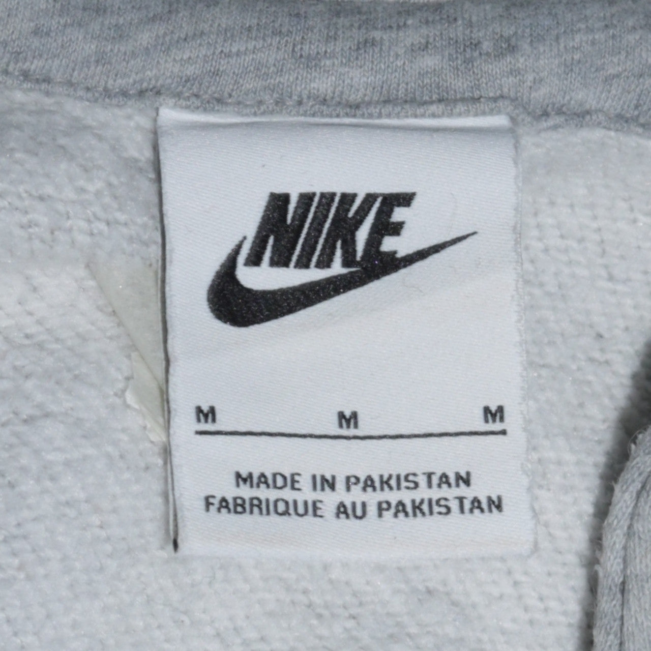 Nike Men's Grey Pullover Hoodie Medium Fleece Sportswear