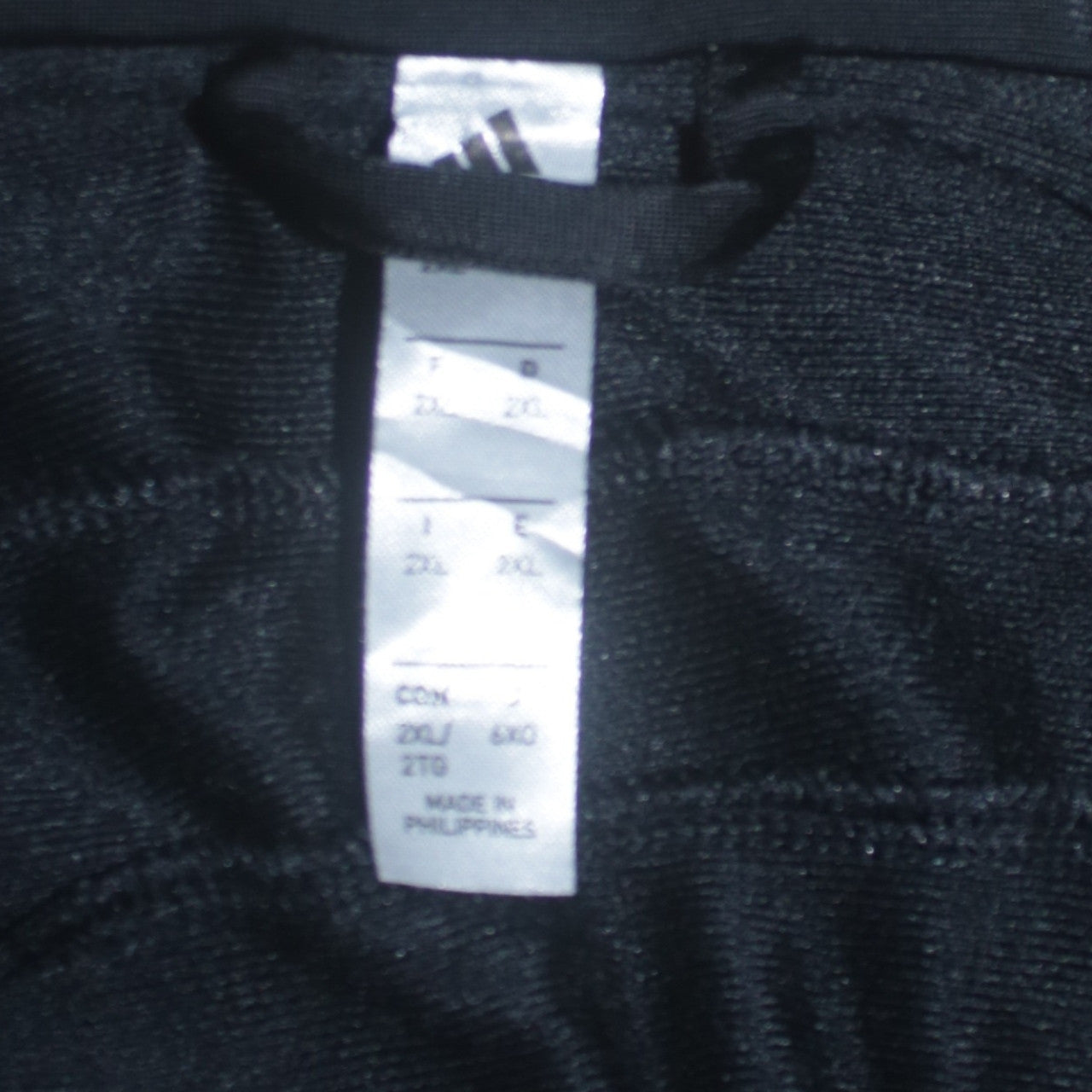 Adidas Mens Black 2XL Full Zip Sports Sweatshirt Jacket