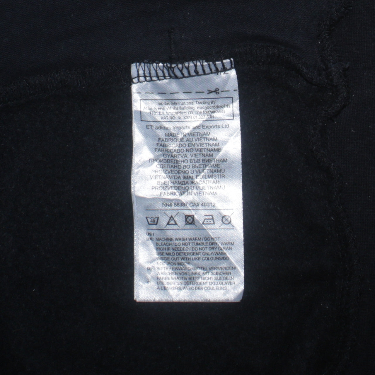 Adidas Womens Black Pullover Hoodie Size M 12-14 Hooded Sweatshirt