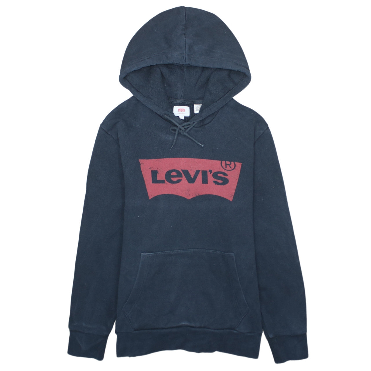 Levi's Men's Blue Pullover Hoodie S Graphic Logo Fleece Sweatshirt
