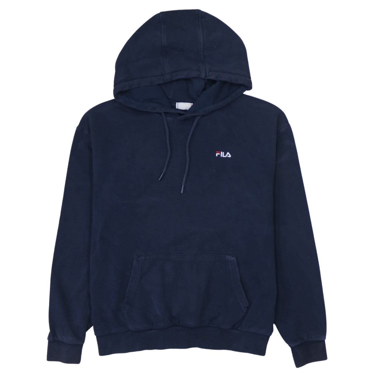 Fila Men's Blue Pullover Hoodie Size M Regular Fit Logo Sweatshirt