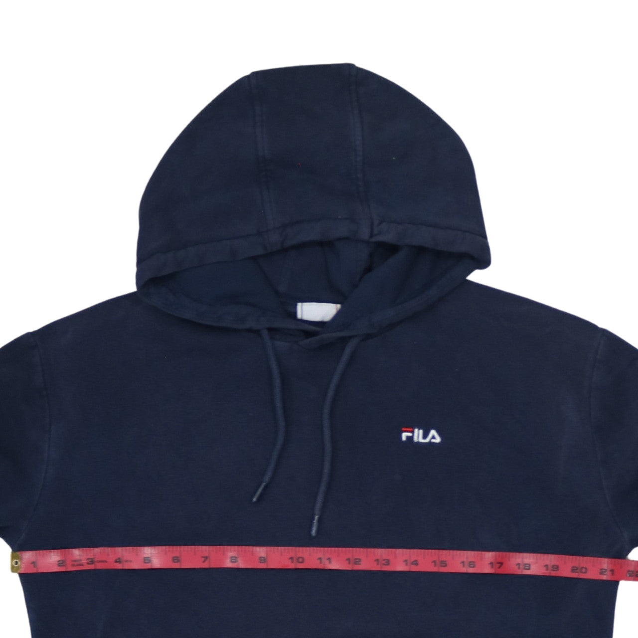 Fila Men's Blue Pullover Hoodie Size M Regular Fit Logo Sweatshirt