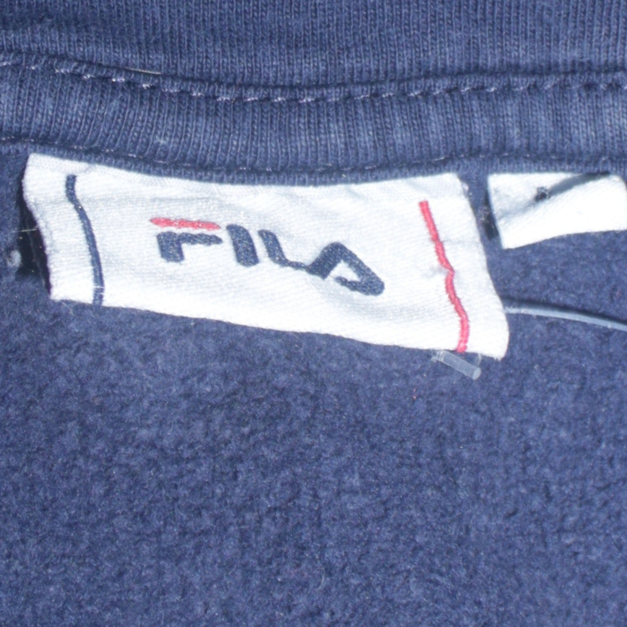 Fila Men's Blue Pullover Hoodie Size M Regular Fit Logo Sweatshirt