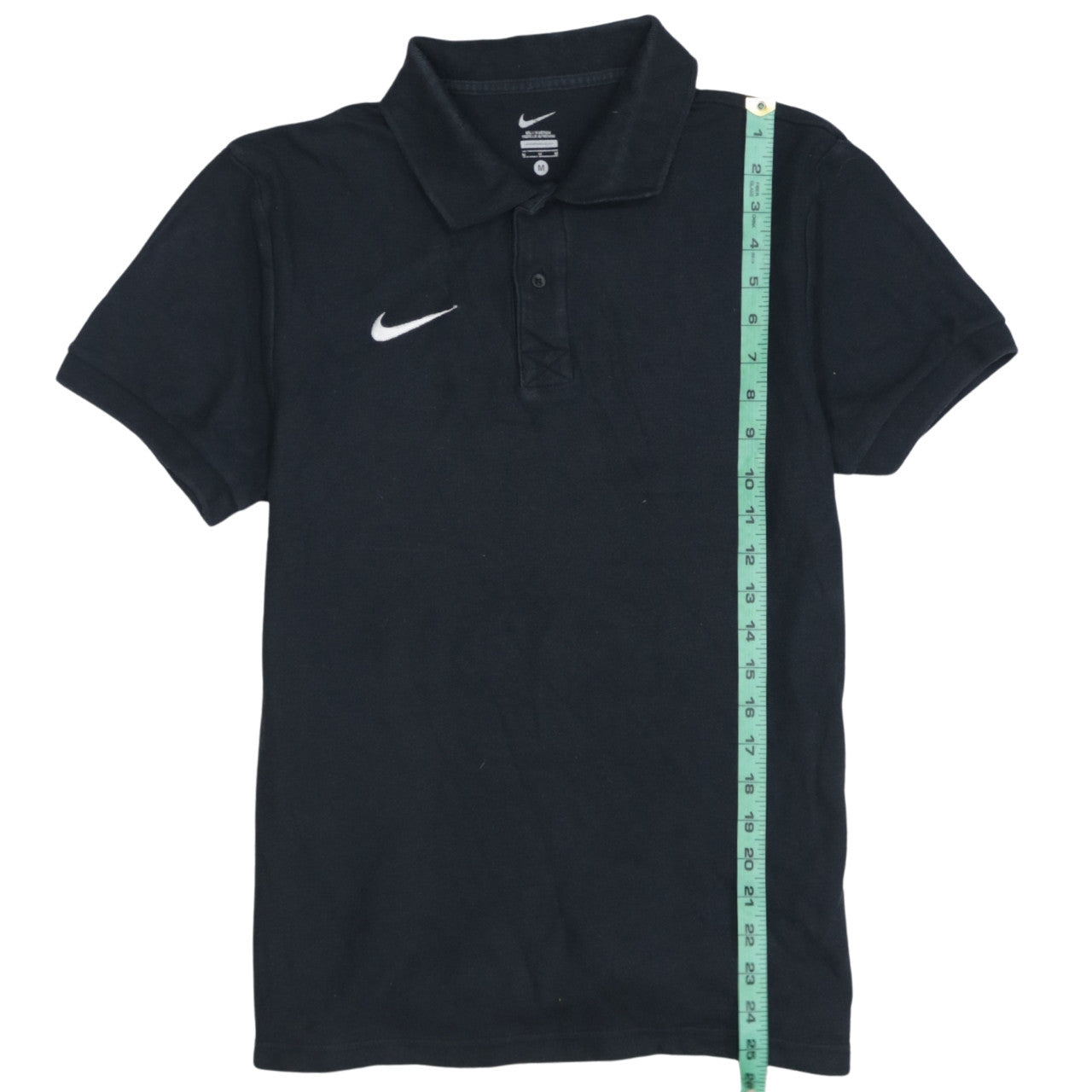 Nike Men's Black Cotton Polo Shirt M Short Sleeve Sports Top